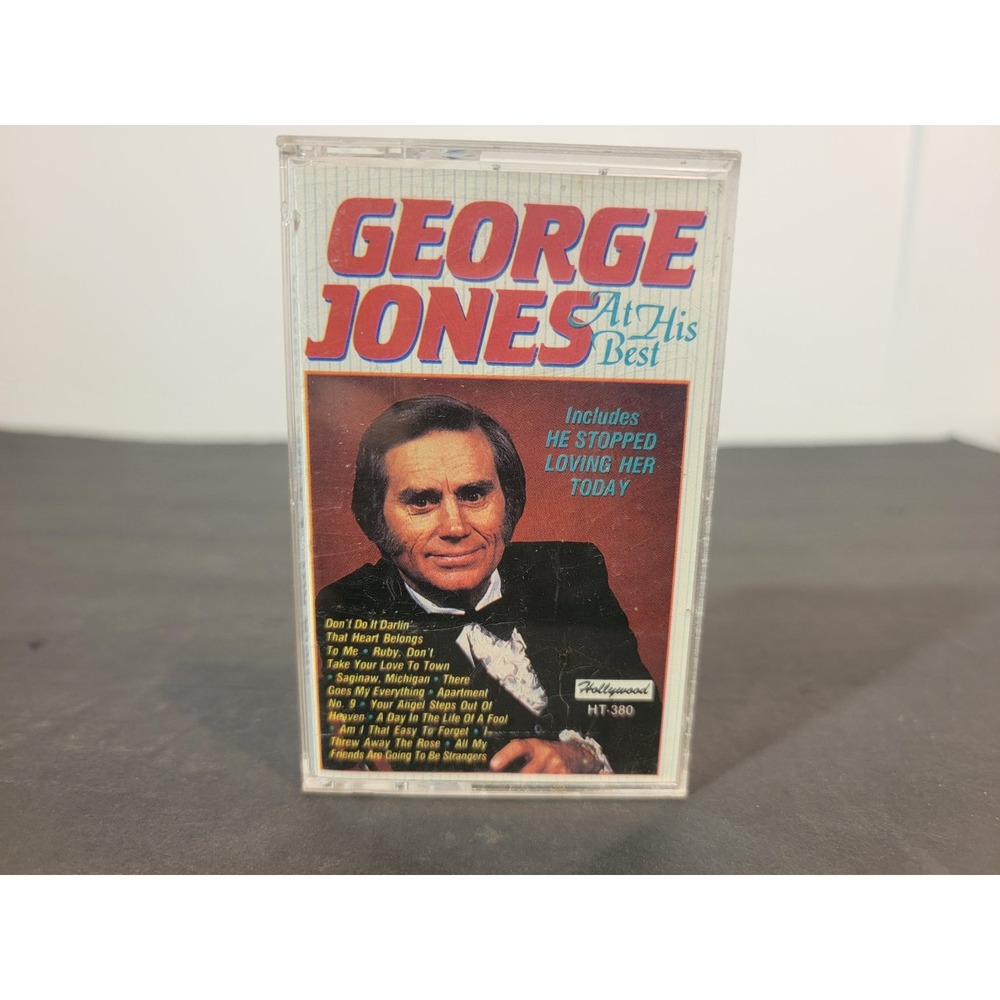 George Jones At His Best Cassette Hollywood HT-380 1988